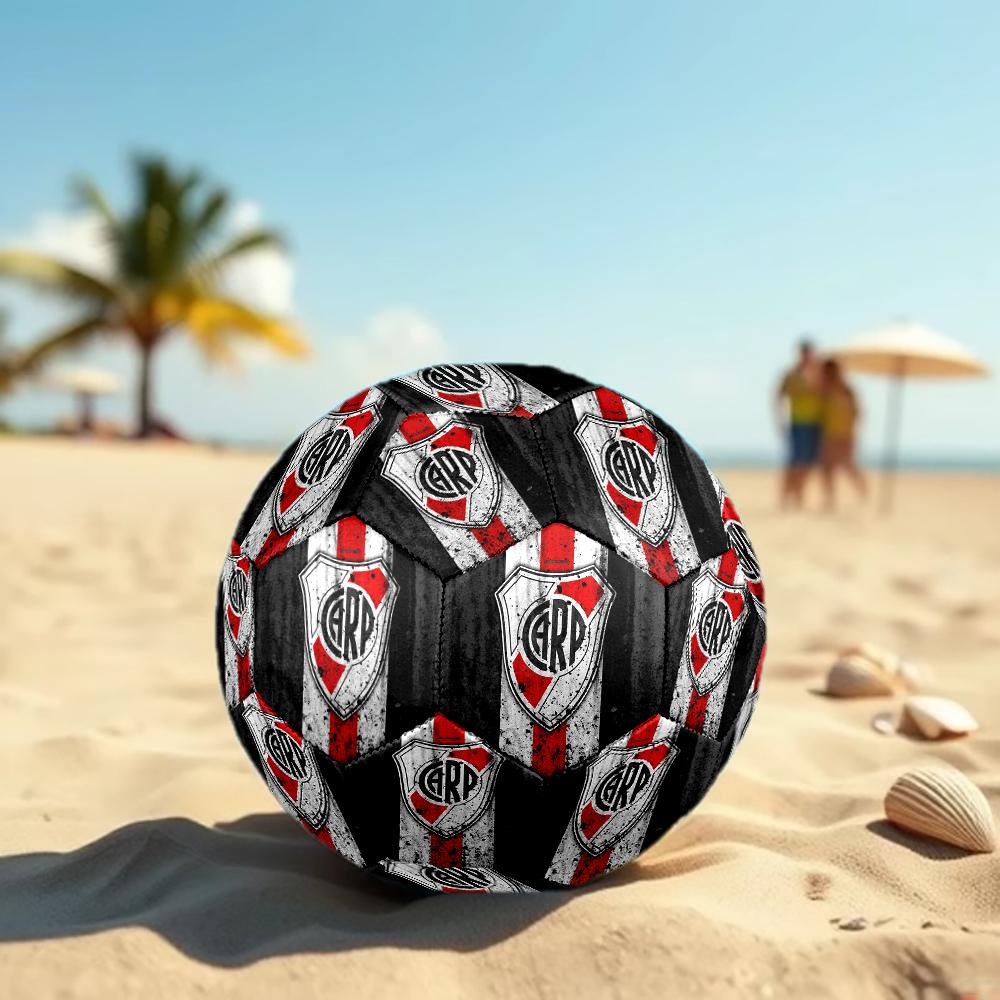 River Plate Fußball, bunt, für alle Altersgruppen geeignet, maschinengenäht, PVC-Material, Wettkampfqualität, langlebig und hoher Rückprall