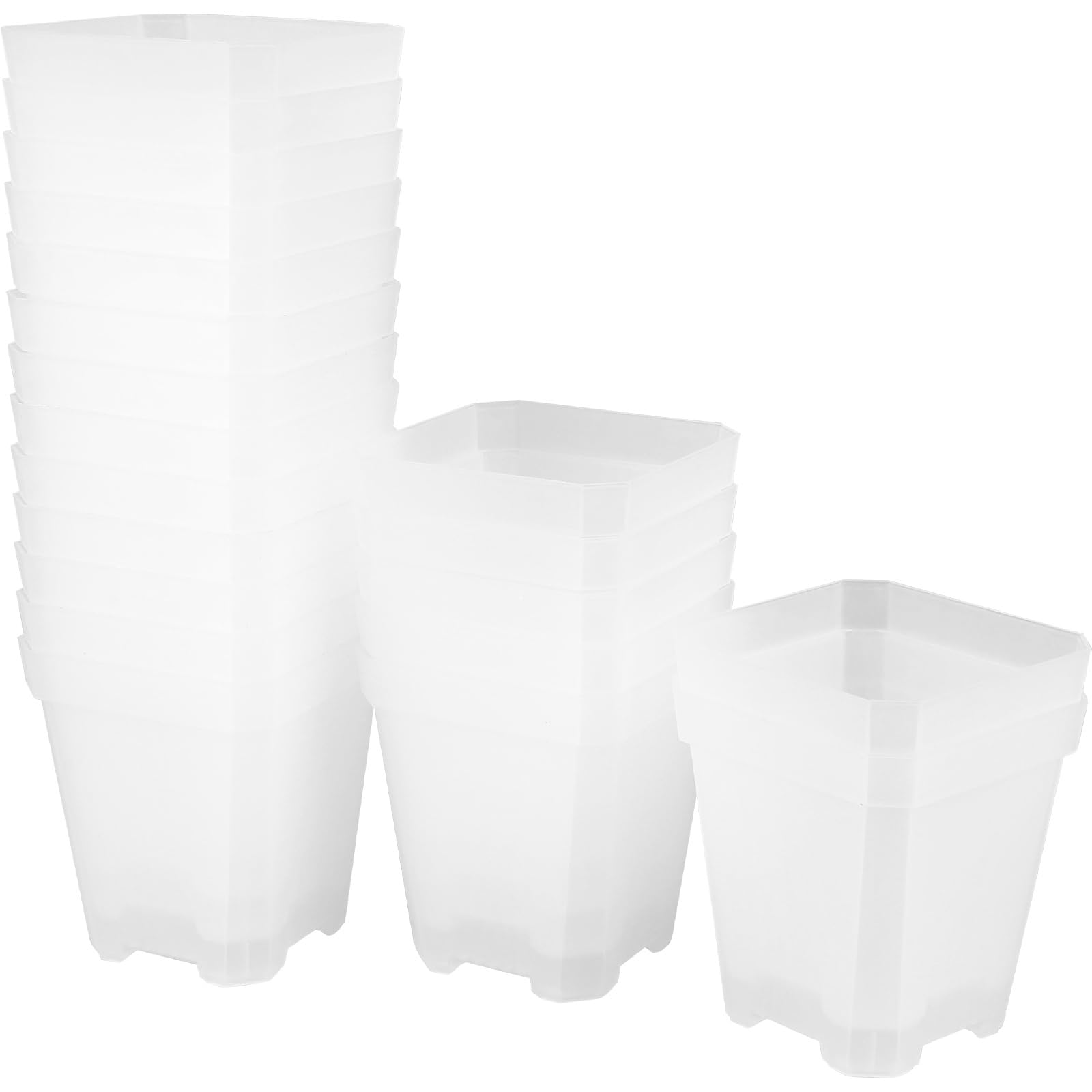 

STOBAZA Мини Пластиковые Растения x 20 Саженцы Маленькие Садовые Горшки с Дренажем Маленькие Садовые Принадлежности Горшки, 7.8 7см, Штук, Горшки, Отверстия, Проращиватели,