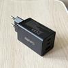 65W GaN Tech Fast Charger With 3 ports(1 USB-A&2 USB-C), PD+PPS Fast Charger Compact USB Adapter