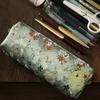 Vintage Embroidery Pencil Case Art Flower Bird Silk Brocade Pen Bags School Supplies Household Sundry Storage Pouch Kids Gifts