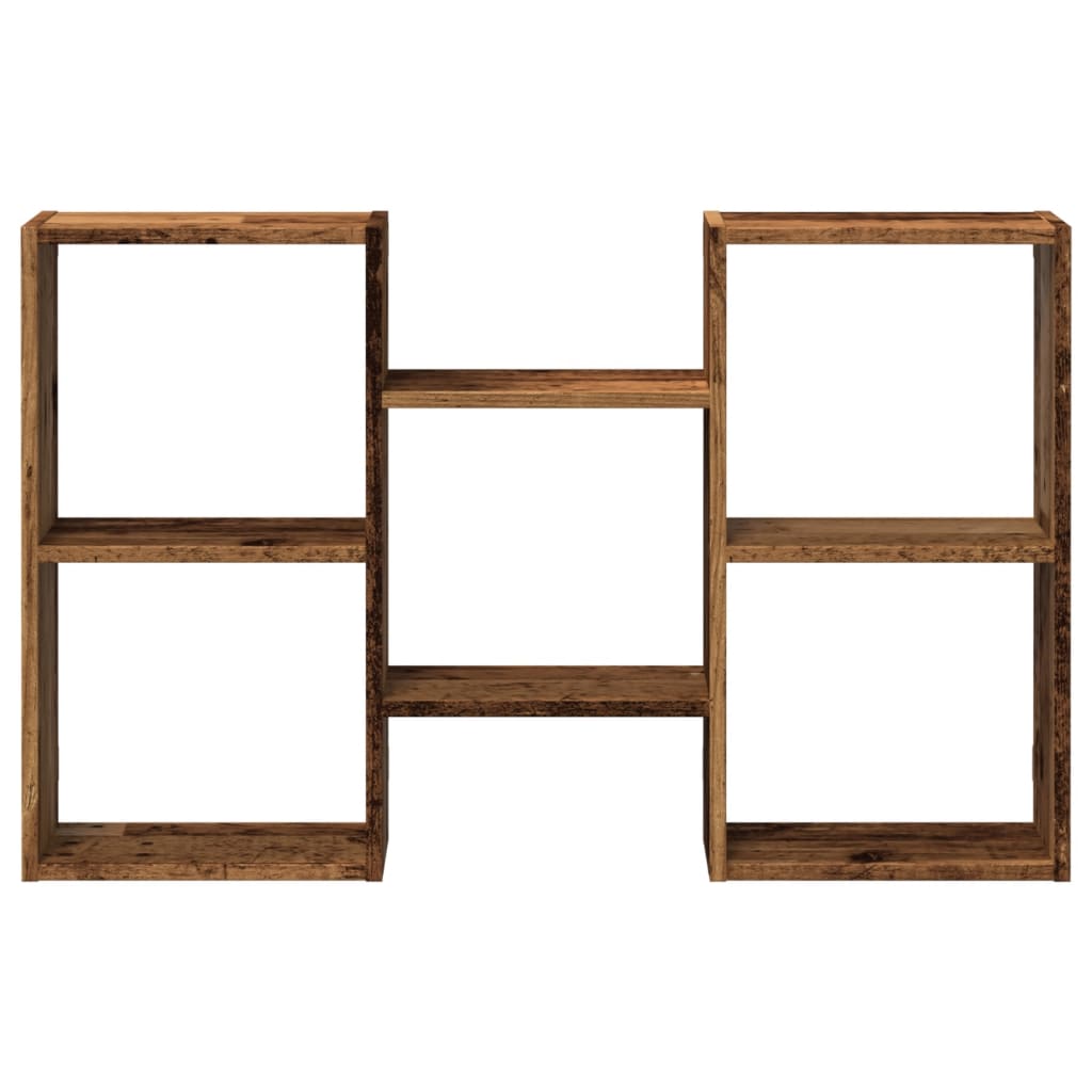 Wall Shelf Vintage Wood Look 96 x 18 x 60 cm Engineered Wood