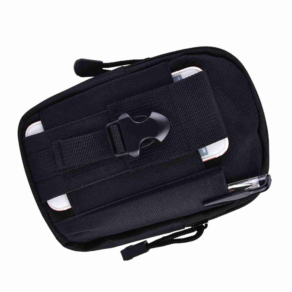 Strapazierfähige Multifunktionale Unisex Outdoor Tragbare Taktische Sport-Hüfttasche (Schwarz)