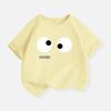 Big Eyes T-shirt for Boys Cotton Kids T Shirt Casual Children Casual Clothes Teen Baby Boy Summer Black Tops 2-14 Years