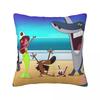 Zig Sharko Cartoons Kinder Quadratische Kissenhülle Kissenbezug Polyester Kissen Dekoration Komfort Wurfkissen für Zuhause Sofa
