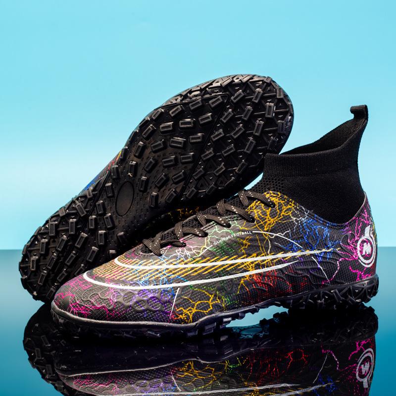 High-top football shoes TF broken nails AG long nails children primary school children adult competition training shoes