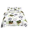 Cartoon Fußball Bettlaken, Quiltsets, Bettwäschesets, Dreiteilige Digitaldruck Studentenheimsets
