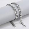 Simple Stainless Steel Grinding Chain Hiphop Necklace Street Hip Hop Titanium Steel Tide Jewelry Nk Chain
