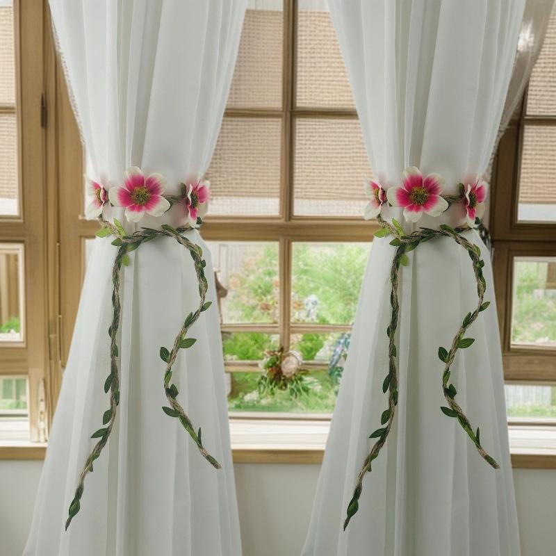 Fresh Wreath Curtain Strap Super Fairy Forest Flower Strap Decorative Strap Plant Vine Curtain Strap