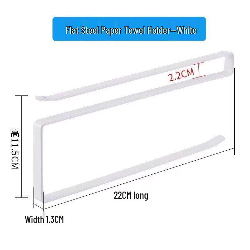 No-Drill Kitchen Paper Holder: Cabinet Roll & Towel Storage Rack