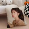 actor cute JJung So Min Cushion Cover Throw Pillow Cover Hidden Button Durable Polyester Chair Cushion