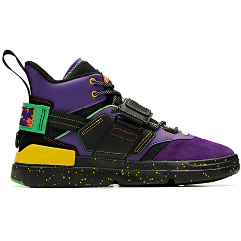 Stath x Anta Bastard Non-slip Lightweight High-Top Vintage Basketball Shoes Men's Radiant Purple Sneakers