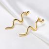 Drop Snake Earrings Stainless Steel Dangle Earrings for Women Girls Bohemian Jewelry