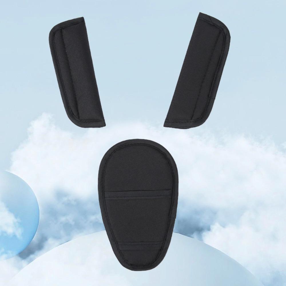 Comfortable Baby Seat Belt Pads Breathable Strap Pad Portable Car Seat Shoulder Pads Car Seat чёрный