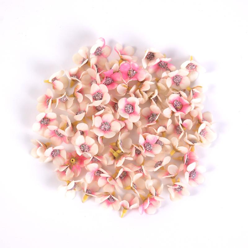 50/100 Stück Mini Gänseblümchen Künstliche Blumenköpfe Seide DIY Bilderrahmen Foto Requisiten Heimdeko Muttertag Hochzeit Dekoration