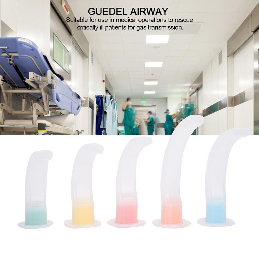 9Pcs Disposable First Aid Oral Air Way Guedel Airway Tube Gas Guide Tube for Patients