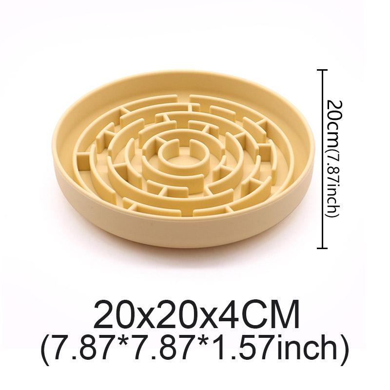 Ciotola per cibo per cani anti-soffocamento per animali domestici Forniture per animali Ciotole per l'alimentazione in silicone Tappetino antiscivolo Piatto per leccare distratto Posate