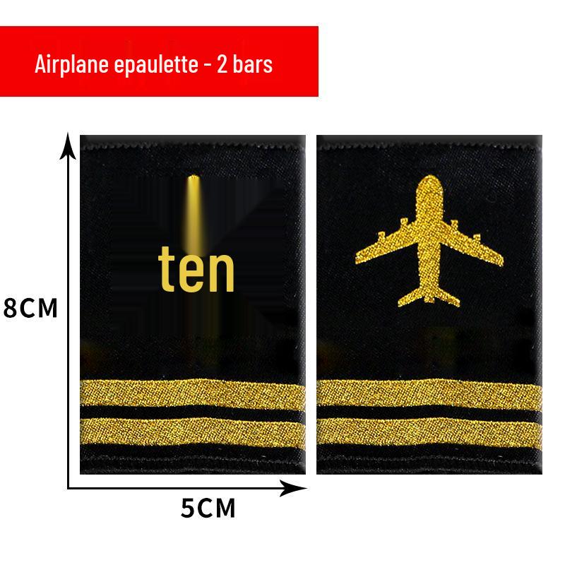 Aviation Epaulettes: Pilot, Captain, Flight Attendant & Trainee Styles with Bullion Wire Ribbon