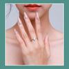 Tancise Classic 925 Sterling Silver  Zircon Ring Ladies Jewelry Wedding Promise Party Gift