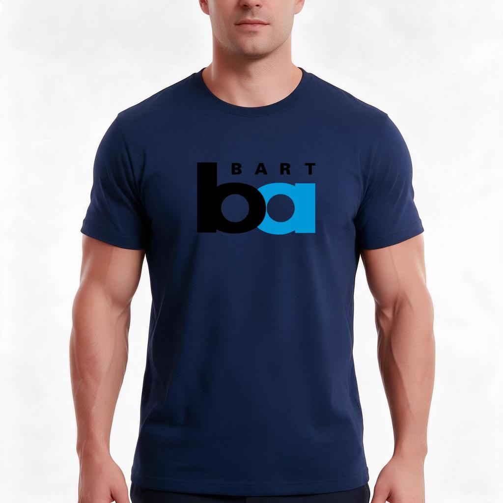 Bart Bay Area Rapid Transit Logo Tshirt Summer Casual Cotton Tee Oversized Streetwear Tops Vintage Graphic Print