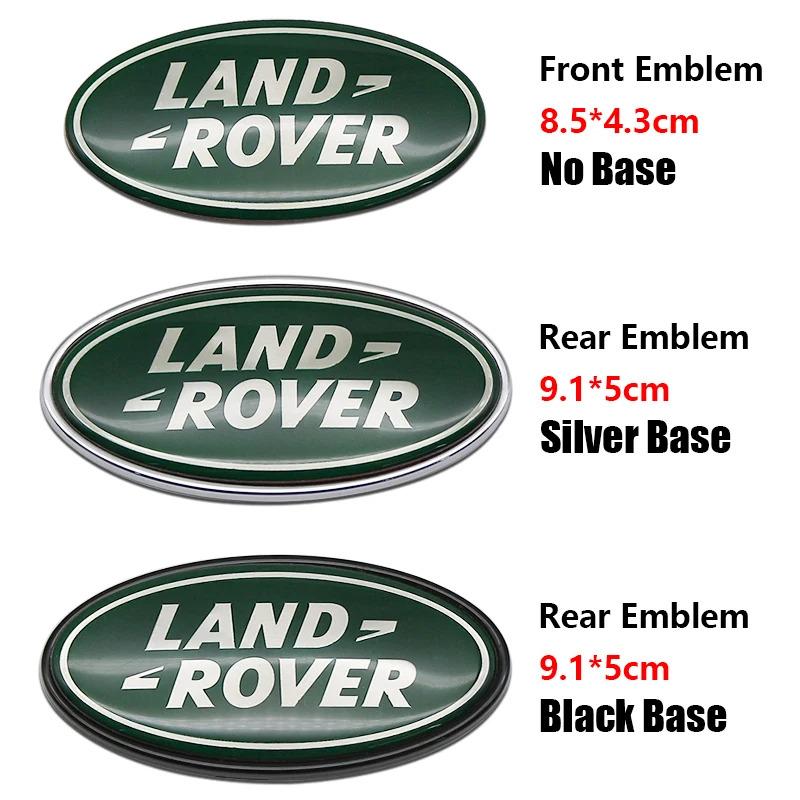 ABS 8.6cm Car Front Grille Trunk Badge Sticker Body For Land Rover Range Rover Evoque Discovery 3 4 Defender 4 Styling Sticker SA1