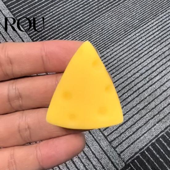 Cheese Sensory Toy Simulated Squeeze Unbreakable Stress Relief Slow Rising Decompression Block Fidget Simulation Food Pinch Square