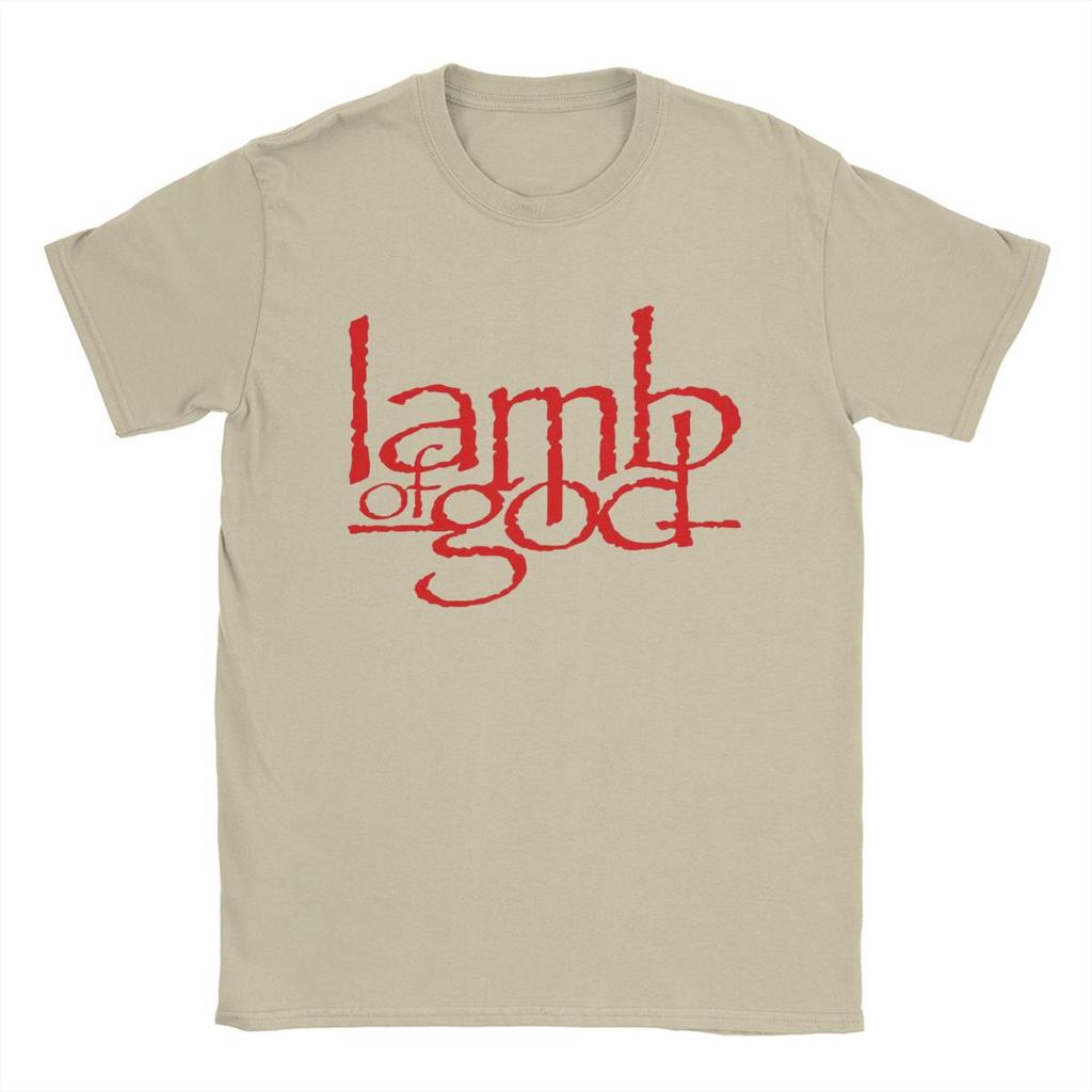 Pánské tričko Lamb Of God z čisté bavlny, vtipná trička s kulatým výstřihem, topy s krátkým rukávem, novinka