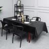Puricon Disposable Tablecloths, 6-Count, 137 x 274cm, Rectangular, for Parties, Family Events, and More - Black