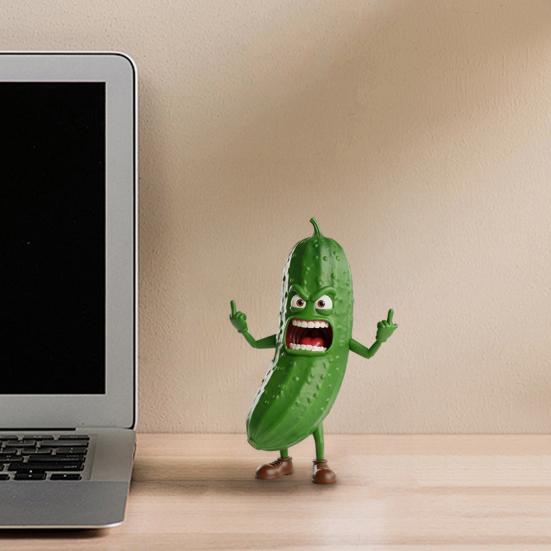 Zła Figurka Owocowa Środkowy Palec Ozdoba Owocowa Biurko Seria Owocowa Statua Warzywna do Dekoracji Biurka w Biurze Uwalnianie od Stresu