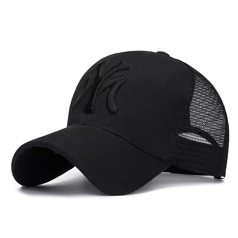 Korean Style Women's Duckbill Cap with "MY" Embroidery - Spring/Autumn Fashion, Casual Baseball Hat for Outdoor Sunshade.