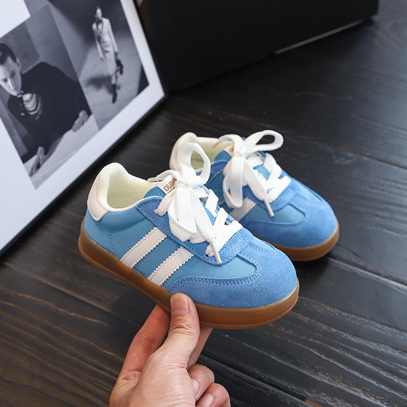 Children's Candy-Colored Retro Suede Skate Shoes - Spring/Autumn 2025