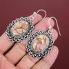 Copper Pink Opal Earring Natural Gemstone Earring 925 Sterling Silver Earrings Beautiful Dangle Earrings Handmade Boho Jewelry Gifts For Her