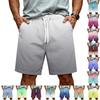 Herren Shorts mit Kordelzug Taille Lockerer Schnitt Basic Unifarben Sommer Leichte Sportliche Freizeitshorts für den Alltag