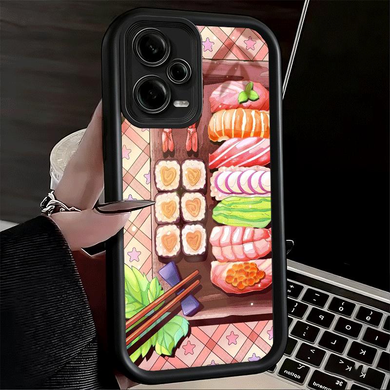 Phone Case for Xiaomi Redmi Note 15 14 13 Pro Plus Delicious Sushi Bento Shell 12S 11 11S 11T 5G 14S Soft Silicone Funda