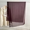 Sciarpa da Donna in Chiffon Monocolore con Grande Ricamo Floreale – Versatile Sciarpa di Seta & Protezione Solare