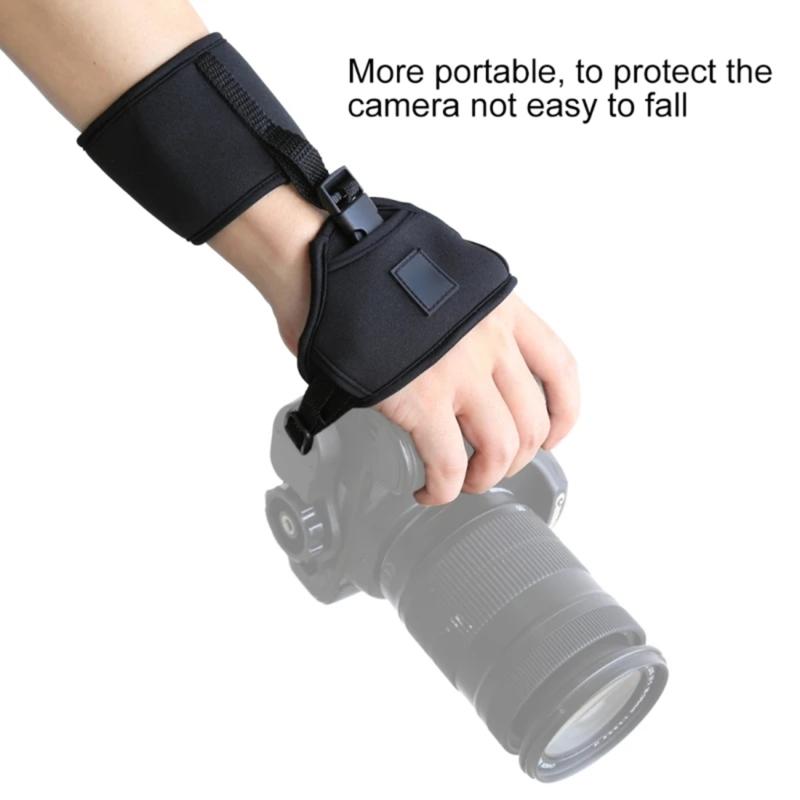 Secure and Portable Camera Wrist Strap Neoprene Construction Camera Hand Grip for Superior Support for Sports Activities
