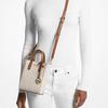 MICHAEL KORS handbag Sinclair Signature Logo Print Detachable Adjustable Shoulder Strap Coated Canvas Handy Shoulder Crossbody Bag Women's Vanilla