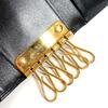 Cartier Pasha Logo 6-Ring 6P Key Key Case Leather Black