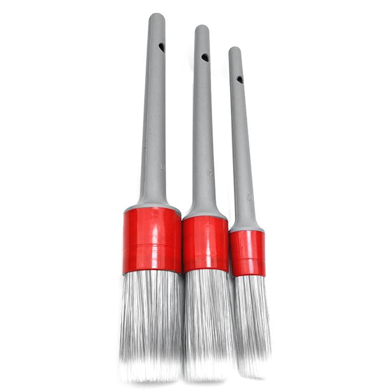 Super Soft Synthetic Detailing Brushes Set Handle for Wheels,Tires, Engine Bay, Leather Seats, Door Panels