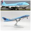 747 Korean Air 30cm Resin Replica Miniature Airplane Model Collection Toys Aircraft for Children Plane Model Simulation Gift