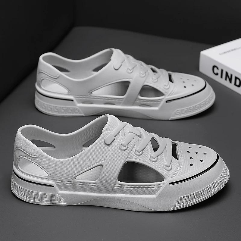 

Летние удобные мужские садовые клоги, дышащие туфли из ЭВА, повседневные сандалии, женские пляжные шлепанцы, обувь для воды для Hombre 36 серый