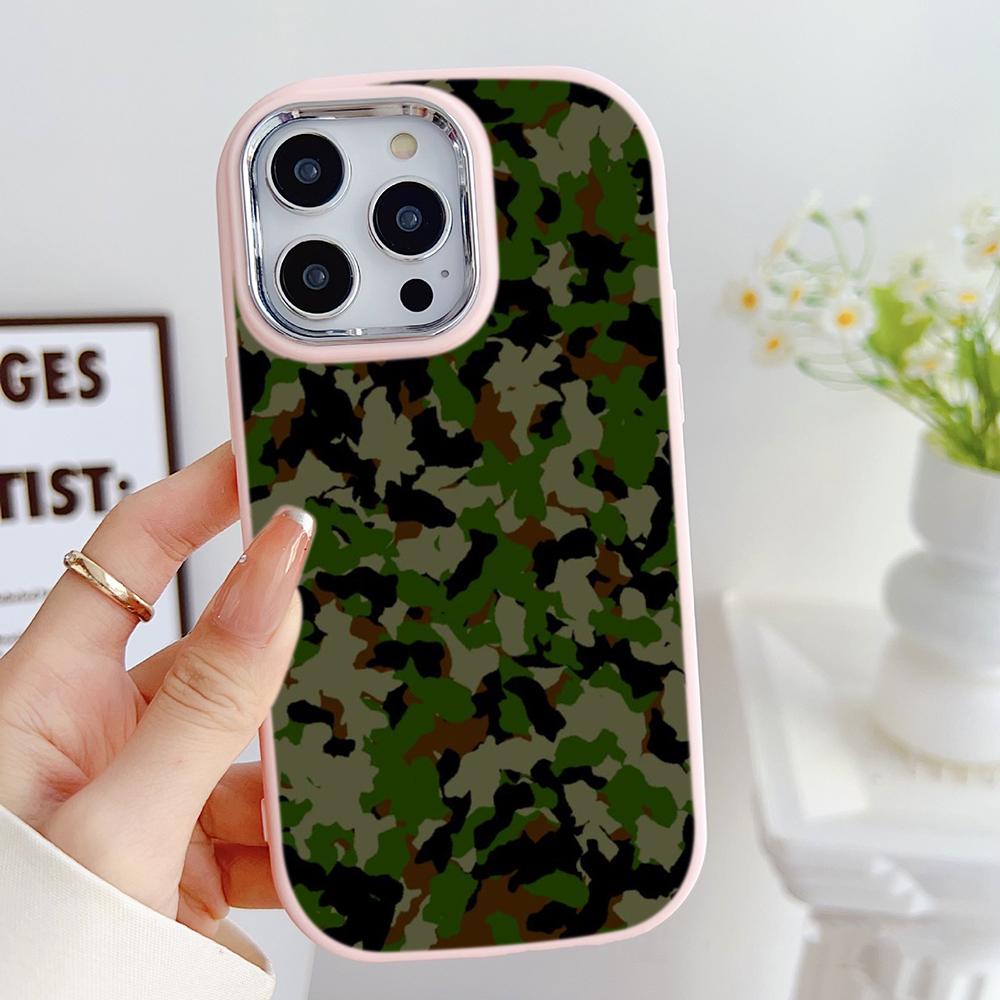 

LZ6 камуфляжный мягкий чехол для телефона Samsung S24 Ultra S23 Plus S21 FE A16 A54 A52 A06 Infinix Hot 40 30i защитный противоударный чехол для объектива Tecno POP7/POP 7 Pro