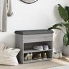 Shoe Bench Grey Sonoma 62x32x50 Cm Particleboard