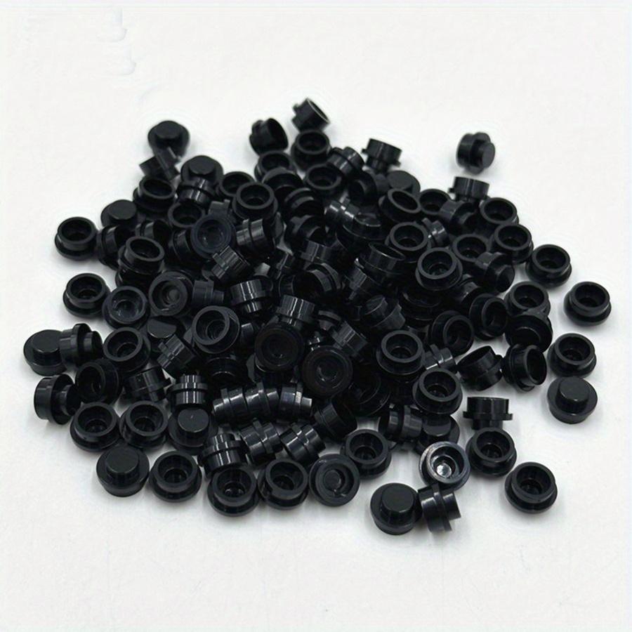 100pcs DIY Building Blocks 1x1 Round Plate Pixel Art Kit Brick Bulk Compatible 4073 Anime Figure Enlighten Gift for Children