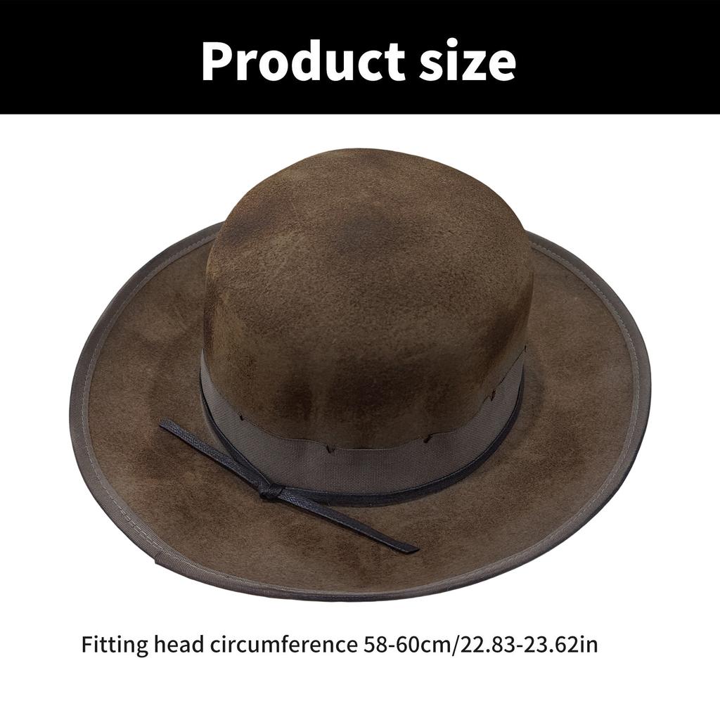 Cappello Homburg Classico Cappello a Cilindro Cappello Panama Regalo per Fidanzato Cappello a Cilindro Costume da Cowboy per Raduni all'Aperto