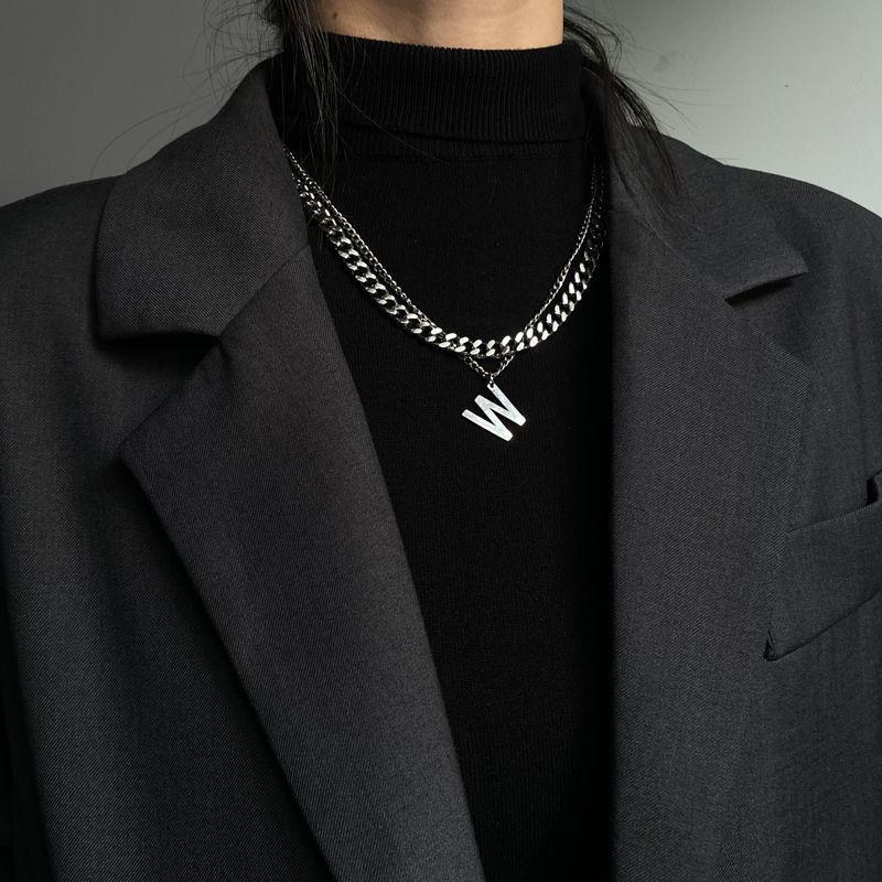 2022 Summer Trend: Unisex Ins Hip-Hop Titanium Steel Coin Necklace