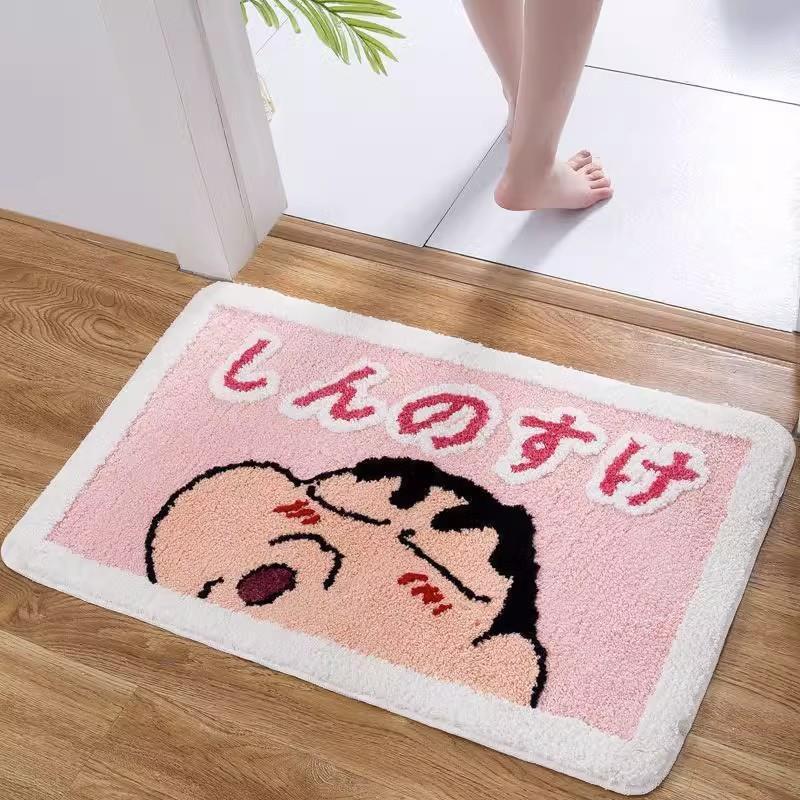 Imitation Cashmere Carpet Household Special Shaped Bedroom Decorative Floor Mat Bathroom Absorbent Foot Mat