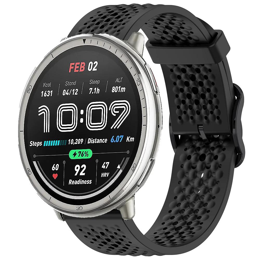20m Silikonarmband für Amazfit Active 2 Armband Sport Austauschbares Armband für Amazfit GTS 4 mini 3 2 2e/Bip 3/3 Pro/Bip U Pro Band