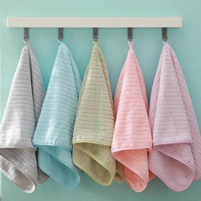 Face Towels Striped Adult Soft Washcloth Absorbent Hand Towels Washbasin Facecloth Bathroom Shower Towels 14*29inch