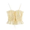 Kaslead New Arrival Women's Clothing Fashion Style Fashion Casual All-Match and Fresh Minimalist Tied Spaghetti-Strap Tops
