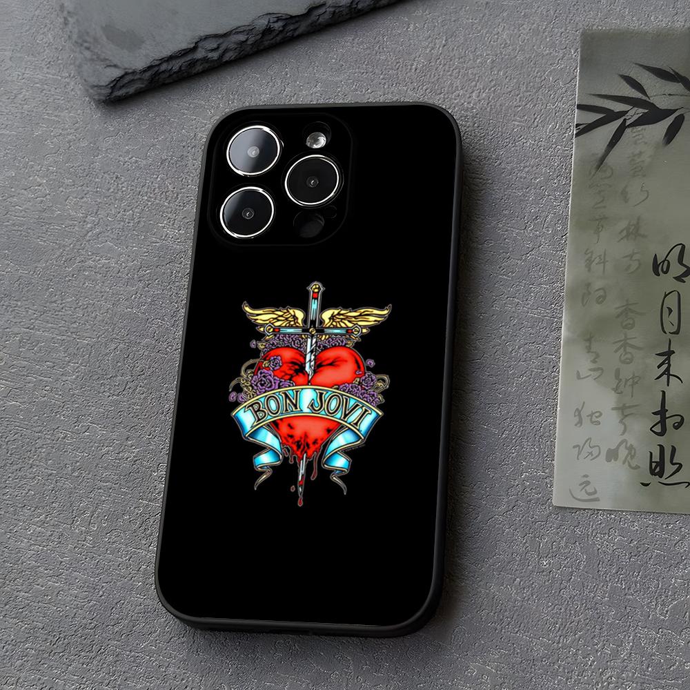 B-BonS JoviS Band Phone Case Funda For Iphone 13 17 16 11 15ProMax 14 12 Pro Xs Max Mini Xr X 7 8 6 6s Plus Covers